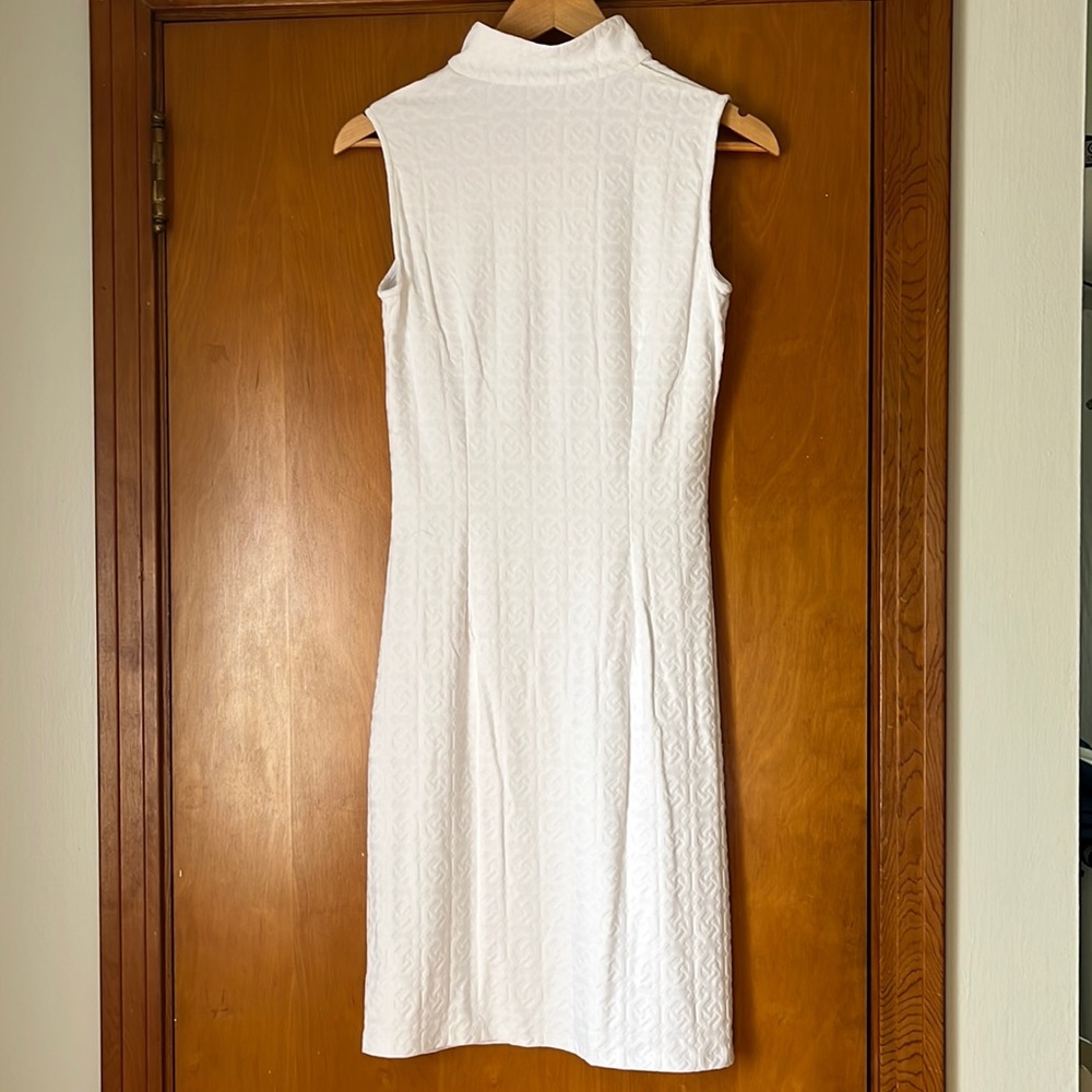 J. McLaughlin White Coco Plum Jacquard